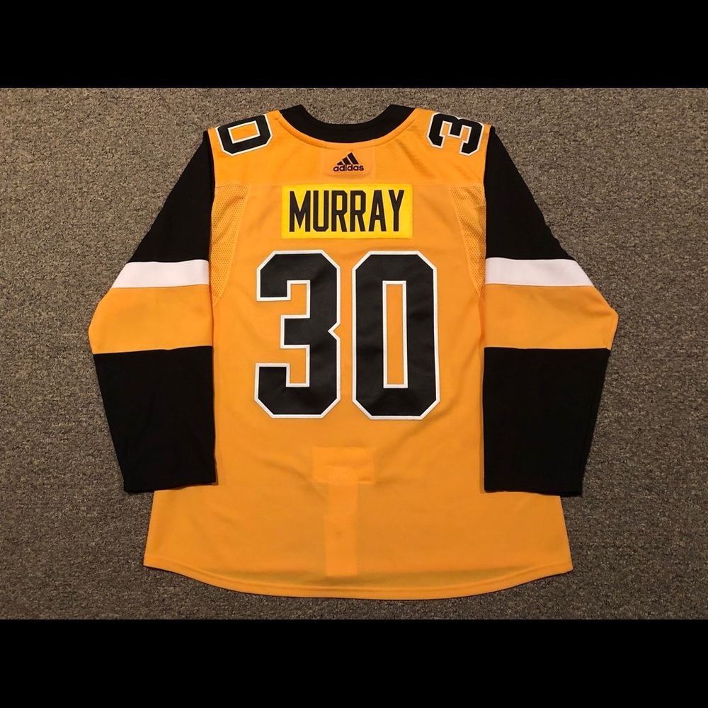 Matt Murray - Pittsburgh Penguins: 2018-20 Adidas Alternate Gold Jersey sz 54 XL